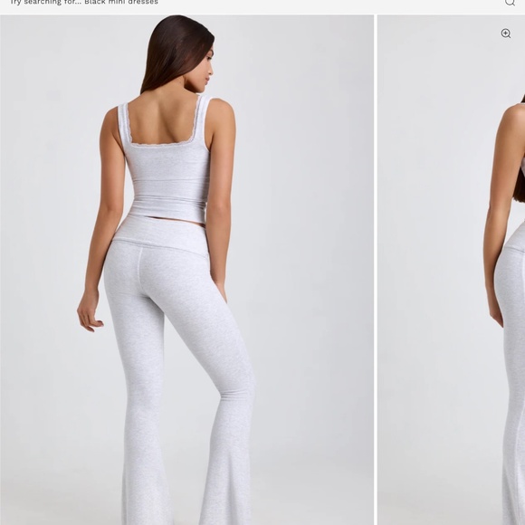 Jules ribbed modal flared pants - Picture 2 of 12